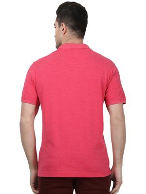 pink solid polo t-shirt - 17694321 - Standard Image - 3