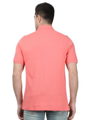 pink solid polo t-shirt - 17694347 - Standard Image - 3
