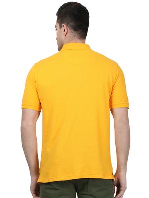 yellow solid polo t-shirt - 17694349 - Standard Image - 3