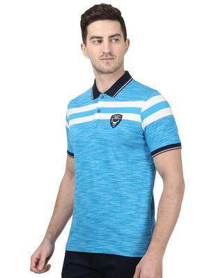 blue striped polo t-shirt - 17694359 - Standard Image - 2