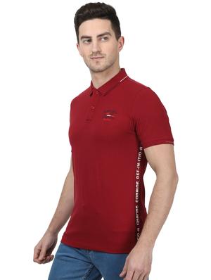 red solid polo t-shirt - 17694364 - Standard Image - 2