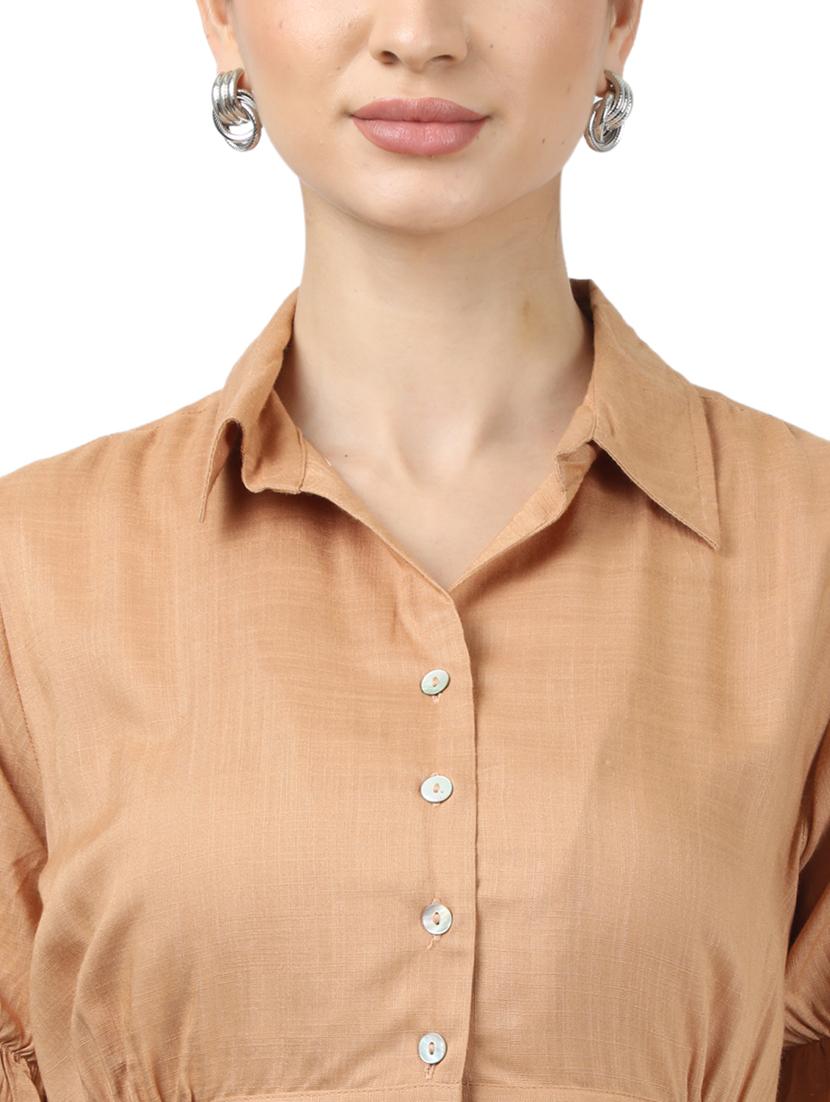 tie front solid top - 17694443 - Zoom Image - 5