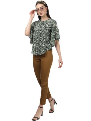 bell sleeved printed top - 17694450 - Standard Image - 4