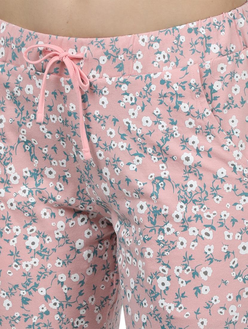 round neck printed nightwear pajama set - 17694475 - Zoom Image - 4