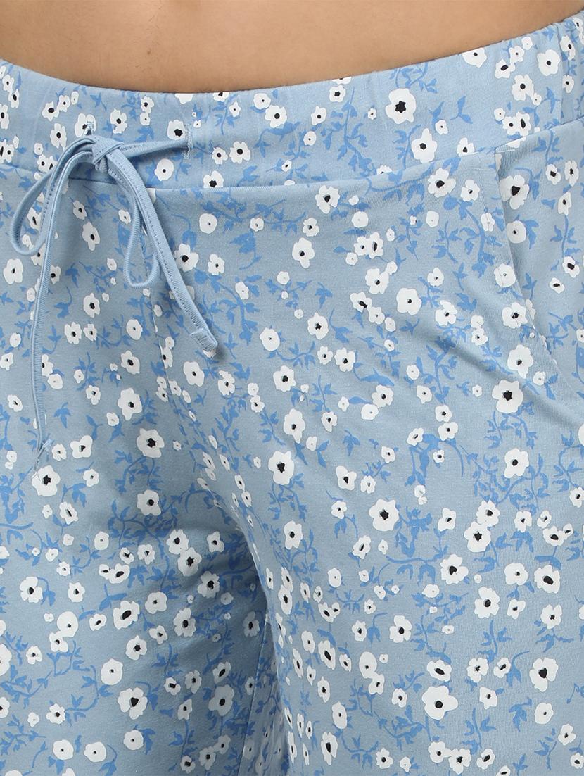 round neck printed nightwear pajama set - 17694476 - Zoom Image - 4
