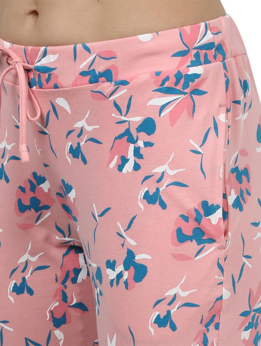 round neck printed nightwear pajama set - 17694481 - Zoom Image - 4