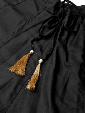 black viscose flared skirt - 17694613 - Standard Image - 4