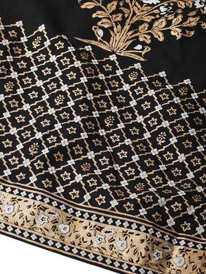 black viscose flared skirt - 17694613 - Standard Image - 5