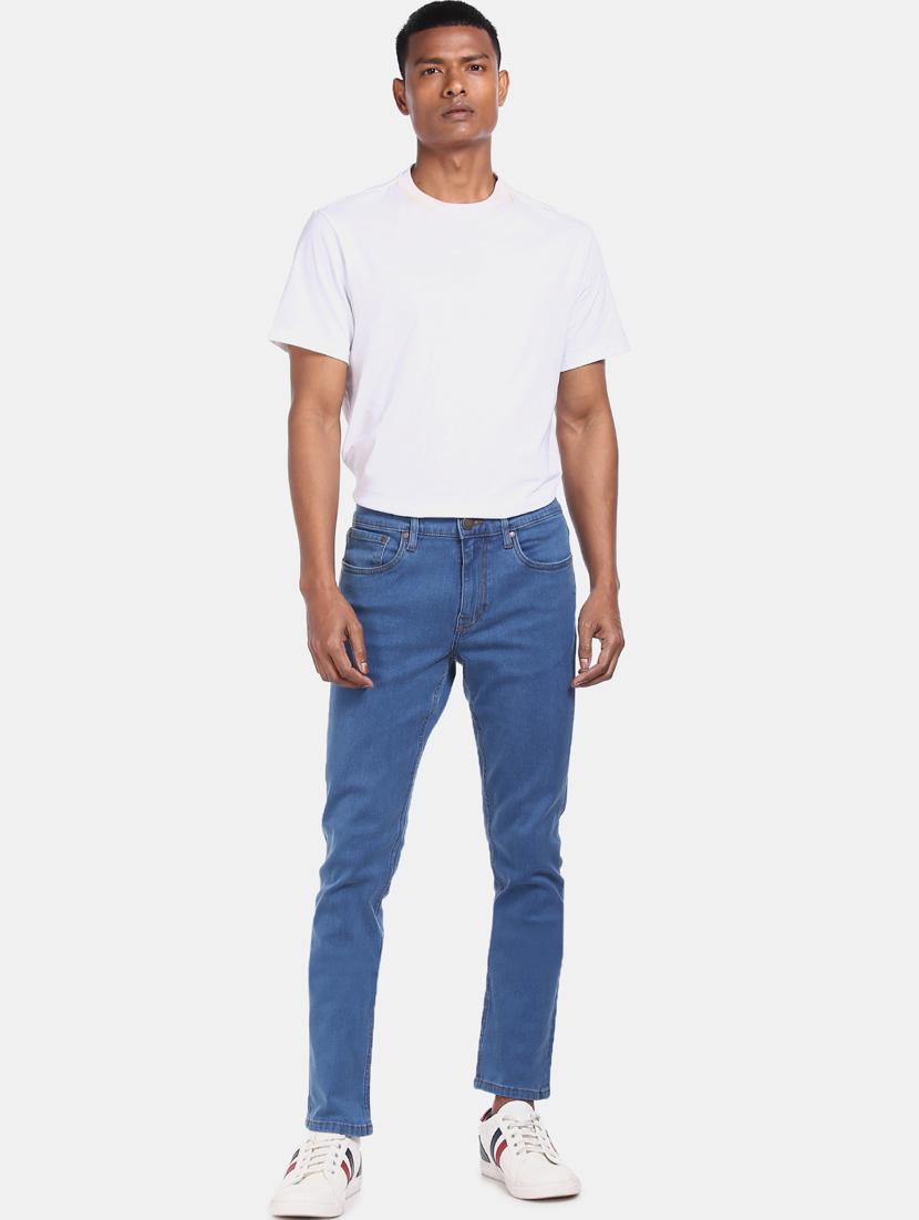blue plain denim jeans - 17694648 - Zoom Image - 5