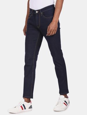 dark blue plain denim jeans - 17694649 - Standard Image - 2