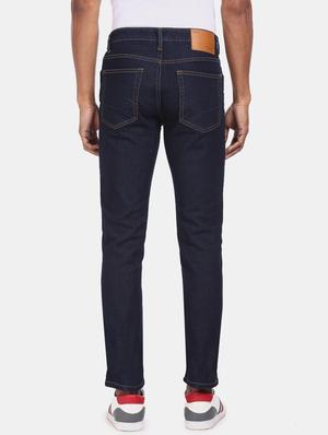 dark blue plain denim jeans - 17694649 - Standard Image - 3