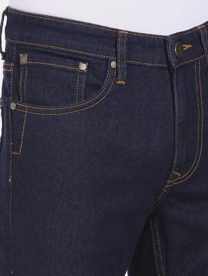 dark blue plain denim jeans - 17694649 - Standard Image - 6