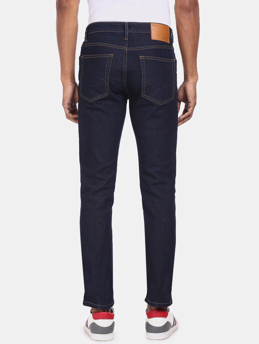 dark blue plain denim jeans - 17694649 - Zoom Image - 3