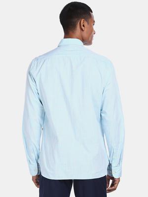 blue checkered casual shirt - 17694661 - Standard Image - 2