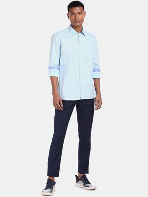 blue checkered casual shirt - 17694661 - Standard Image - 4