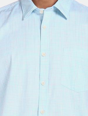 blue checkered casual shirt - 17694661 - Standard Image - 6