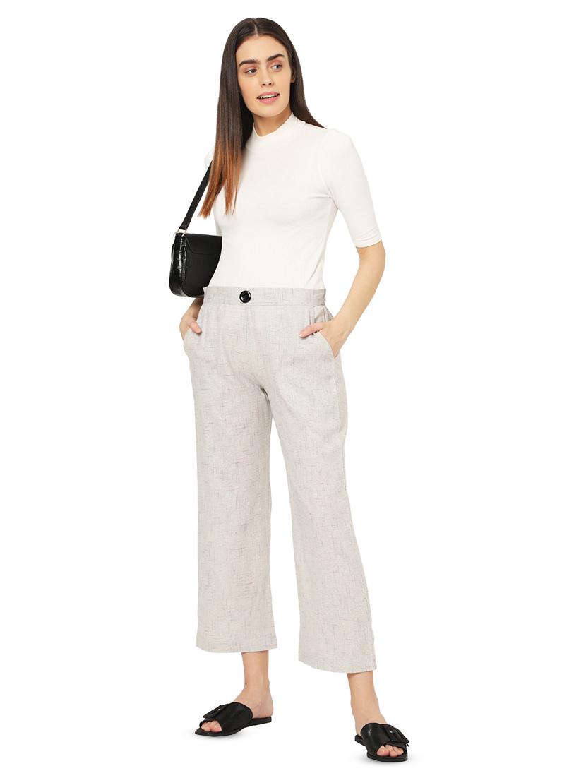 high rise cropped trousers - 17694789 - Zoom Image - 4