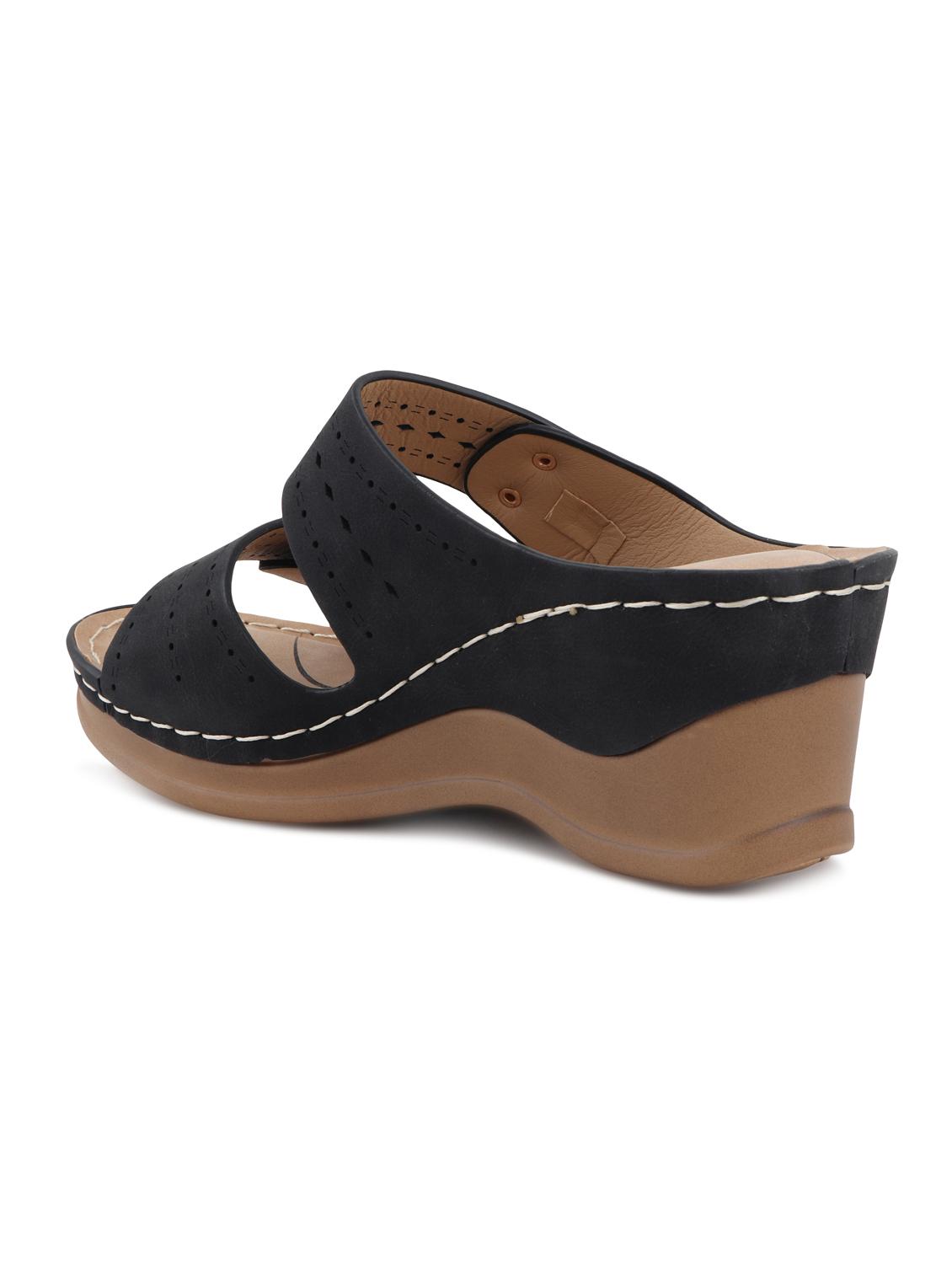 black slip on wedge - 17694827 - Zoom Image - 3