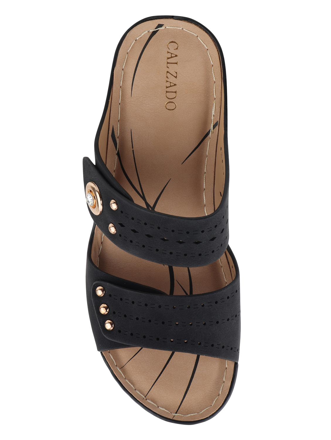 black slip on wedge - 17694827 - Zoom Image - 4