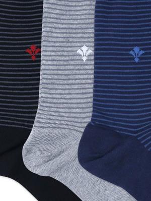 multi colored cotton above ankle length sock - 17694969 - Standard Image - 5
