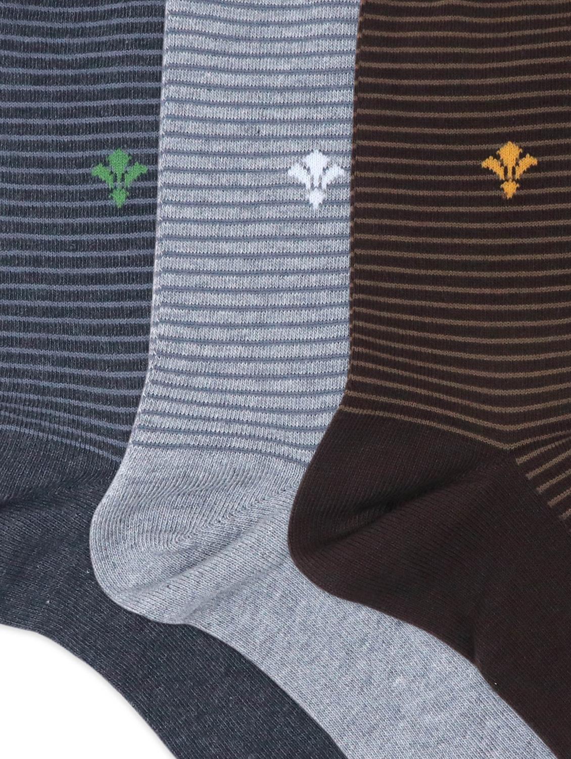 men pack of 3 striped above ankle length socks - 17694972 - Zoom Image - 5