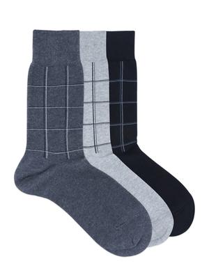 multi colored cotton above ankle length sock - 17694980 - Standard Image - 2