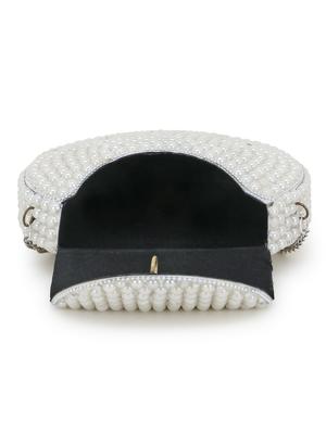 white metal box clutch - 17694996 - Standard Image - 3