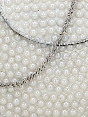white metal box clutch - 17694996 - Standard Image - 4