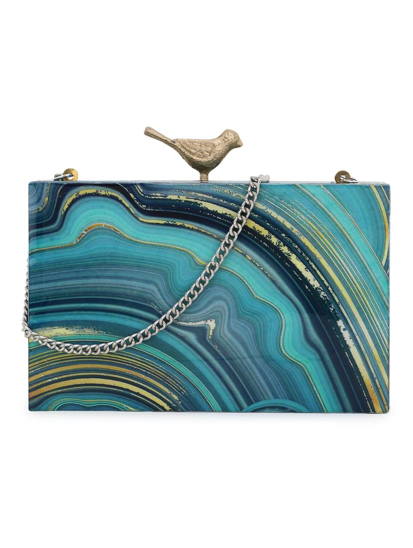 green wood box clutch - 17694999 - Zoom Image - 1