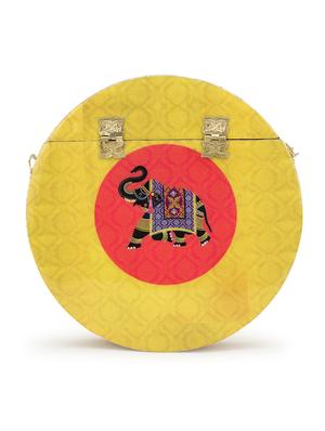 yellow wood box clutch - 17695000 - Standard Image - 2