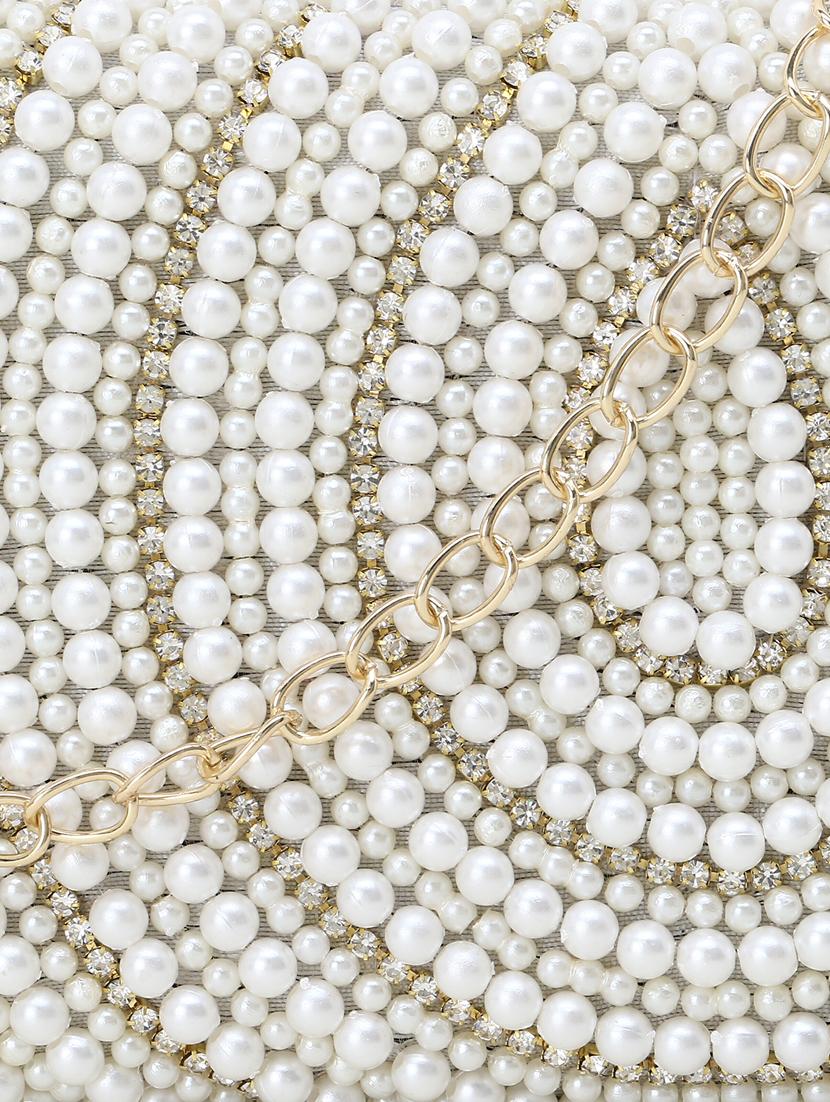 white faux silk box clutch - 17695014 - Zoom Image - 4