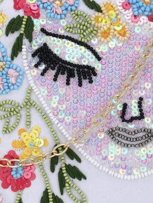 white faux silk box clutch - 17695017 - Standard Image - 4