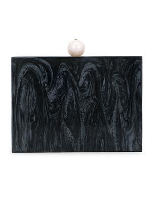 black wood box clutch - 17695025 - Standard Image - 2