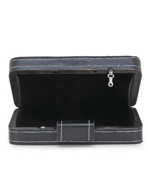 black metal box clutch - 17695026 - Standard Image - 3
