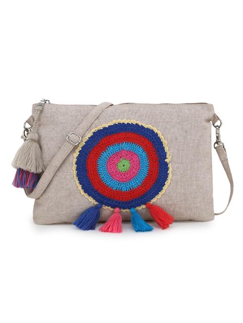 natural canvas sling bag - 17695068 -  Standard Image - 0