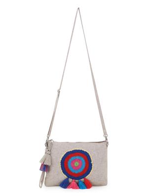 natural canvas regular sling bag - 17695068 - Standard Image - 5