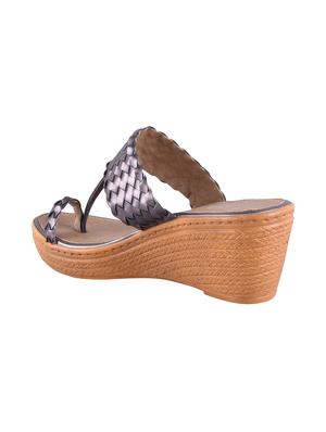 calzado women's gun metal platform heels slippers - 17695076 - Standard Image - 3