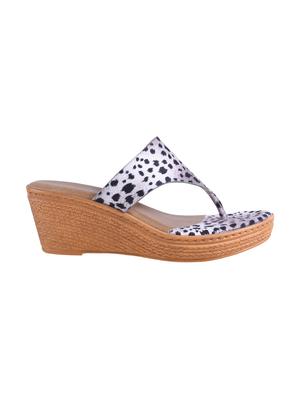 calzado women's beige platform heels open toe slippers - 17695080 - Standard Image - 2