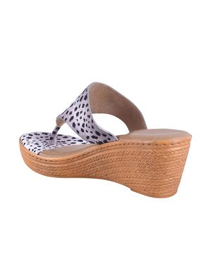 calzado women's beige platform heels open toe slippers - 17695080 - Standard Image - 3
