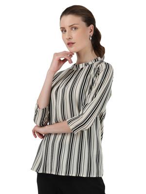 round neck striped top - 17695116 - Standard Image - 2