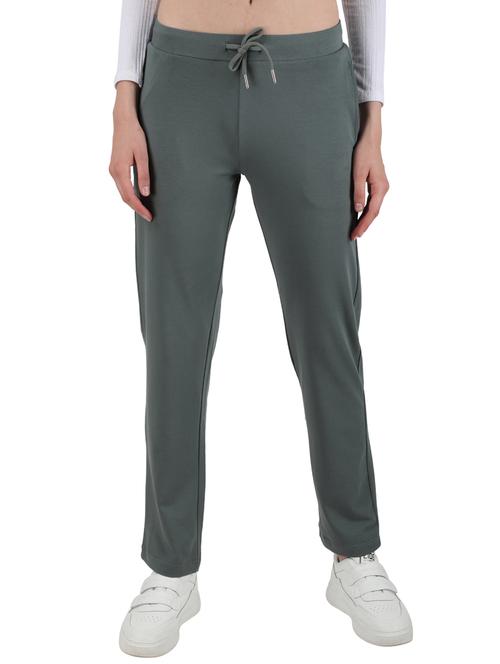 drawstring waist solid track pant - 17695135 - Standard Image - 1