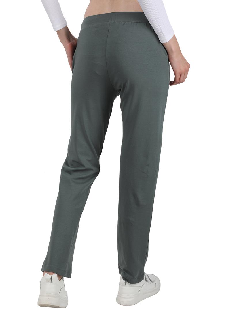 drawstring waist solid track pant - 17695135 - Zoom Image - 2