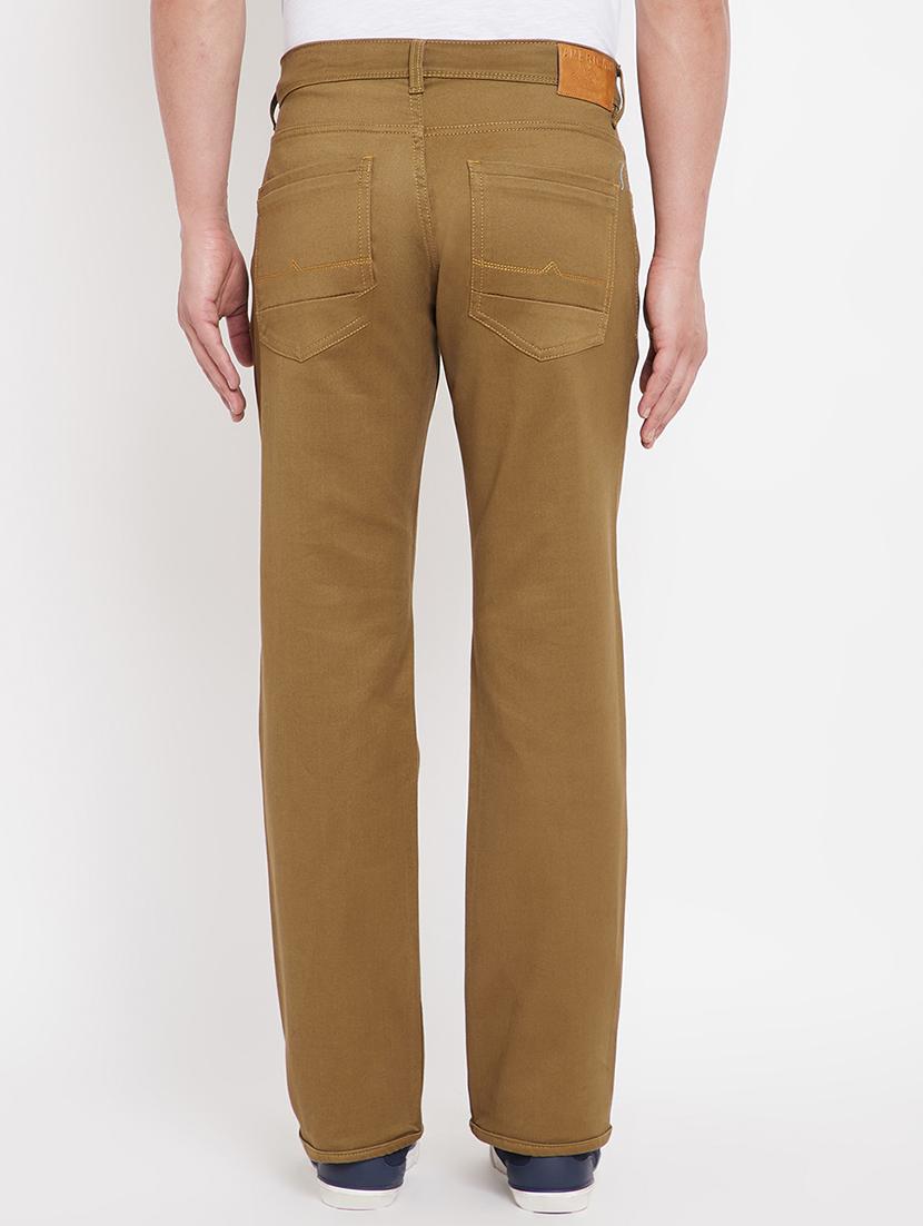 brown plain denim jeans - 17695181 - Zoom Image - 3