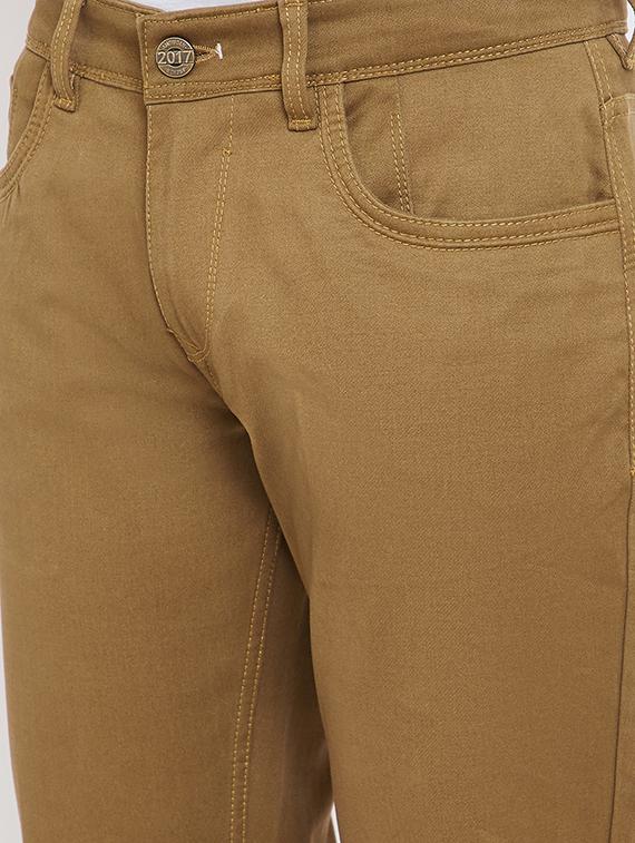 brown plain denim jeans - 17695181 - Zoom Image - 5