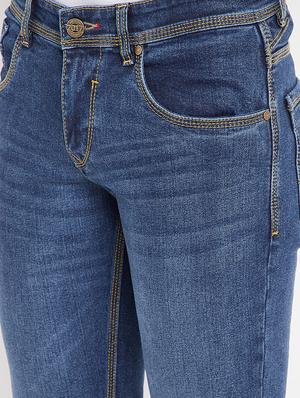 blue light washed denim jeans - 17695182 - Standard Image - 5