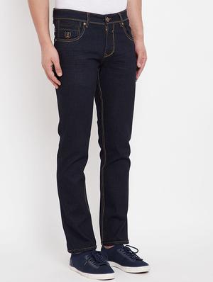 dark blue plain denim jeans - 17695184 - Standard Image - 2