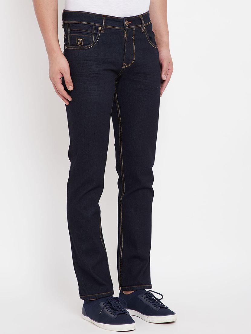 dark blue plain denim jeans - 17695184 - Zoom Image - 2