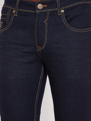 dark blue plain denim jean - 17695191 - Standard Image - 5