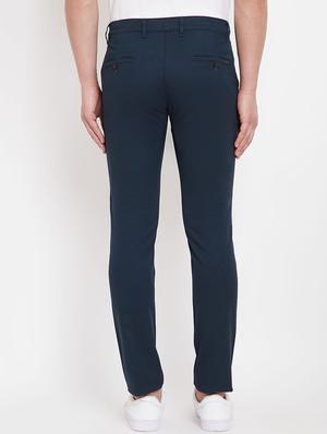 navy blue chinos casual trouser - 17695213 - Standard Image - 3