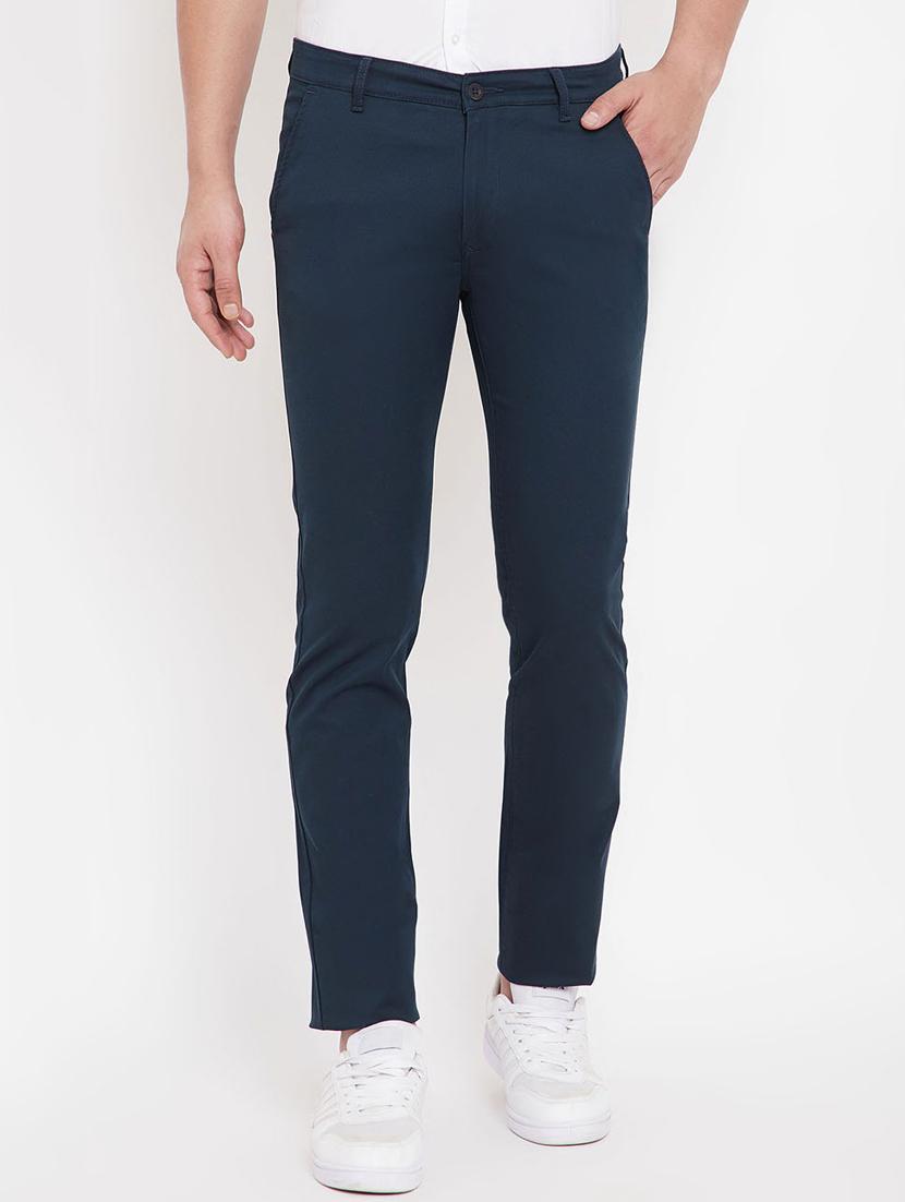 navy blue chinos casual trouser - 17695213 - Zoom Image - 1